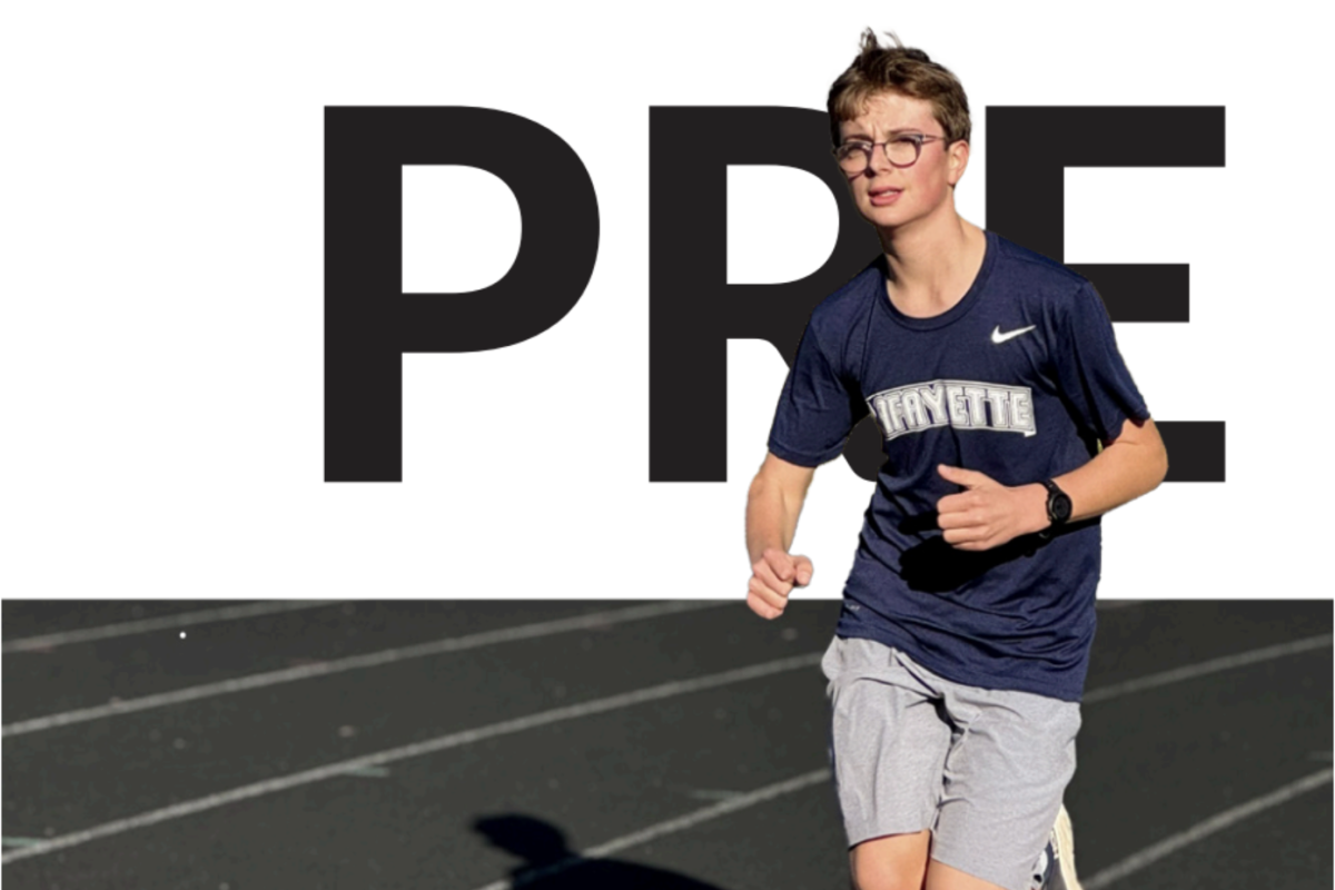 RITUAL REPEAT. Before sophomore William Drake runs in a meet, he warms up the same way before each practice. Many other runners use a common pregame ritual to clear their head before a meet. 